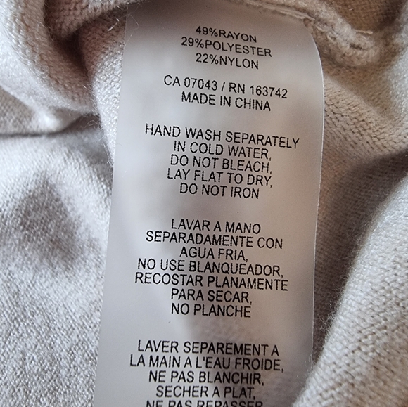 Aaeda Textured Leaves Dolman Sleeves Mock Neck Perfect Fall Sweater - Picture 7 of 8